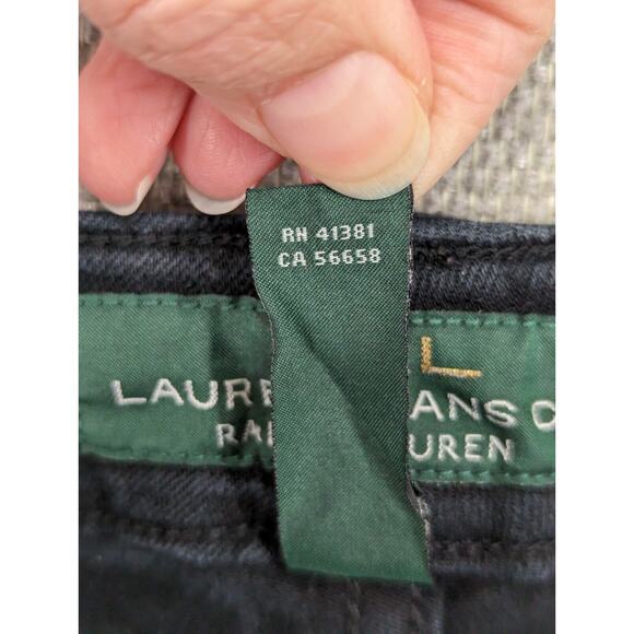 LRL Ralph Lauren Black Jeans Size 12 Heritage Jean Straight -0424B166 - Picture 4 of 9